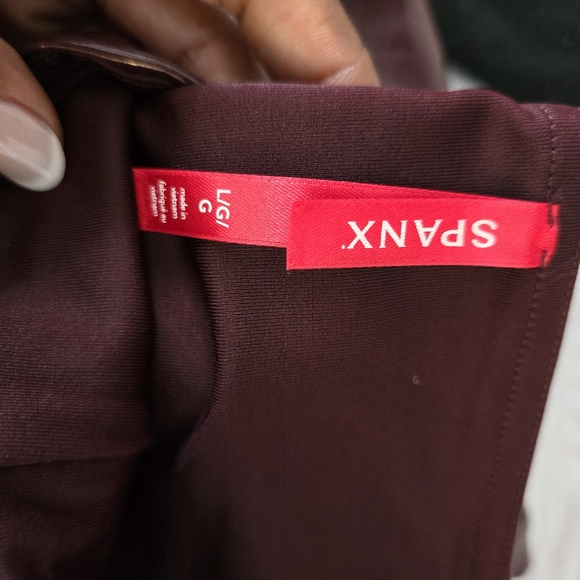 Burgundy Spanx Faux leather pant - Picture 5 of 5